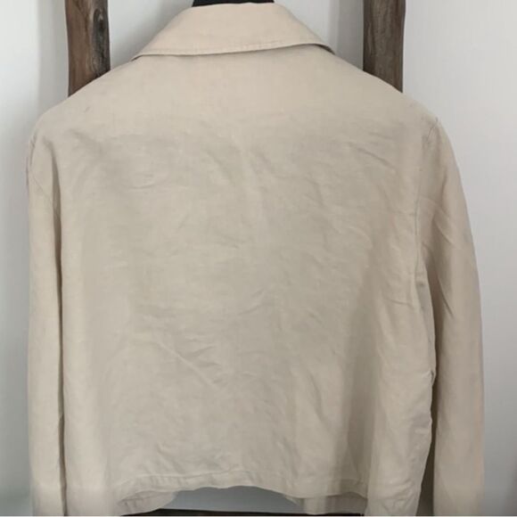 Cotton Linen Beige Cropped Top / Blazer 
by Willie Smith - Picture 6 of 8